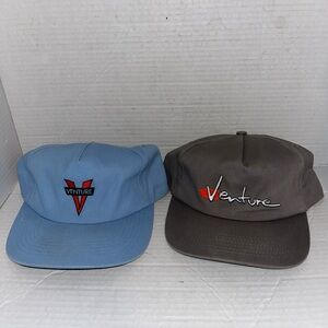 Lot 2 Venture Trucks Heritage Blue / Gray Snapback Cap Hat Adjustable OS